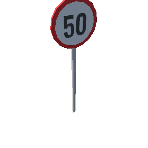 SPW_Urban_Road Sign_Speed Limit 50